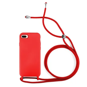 Mīksts silikona gadījumā, Iphone Xs Max + sarkano vadu-Gel Tpu virves pakārt