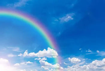 Rainbow blue sky vinila foni fotografia komiksu bērnu fotografēšanu, fotogrāfiju backdrops foto studijas aksesuārus photophone lv-1550