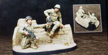 1/35 mērogā miniatūras mūsdienu Amerikāņu Rangers 2 cilvēki Sveķi Modeļa Komplekta attēls Bezmaksas Piegāde