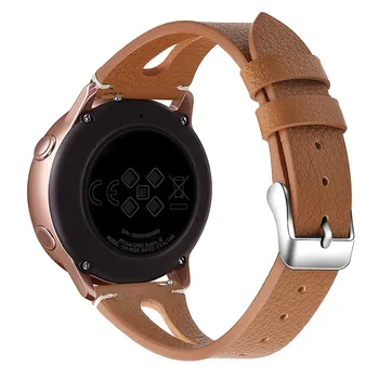 Īstas ādas siksna watchband Samsung Galaxy Skatīties Active Smartwach Siksna Vīrietis&Sieviete Nomaiņa rokas pulkstenis band