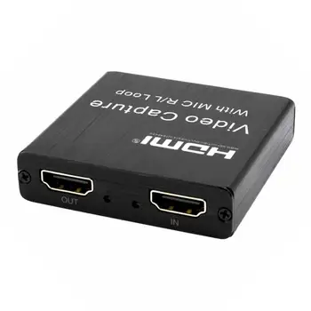 USB2.0 Capture Karte, HDMI Video Spēli Pārveidotājs ar Loop Out, HDMI, USB Uztveršanas Ierīces Spēļu Straumēšanas Mācību Video Confe