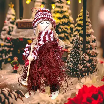 Ziemassvētku Eglīte Kulons Ziemassvētku Noformējums Skaists Mini Plīša Auduma Piederumi Ziemassvētki Iekštelpu Ziemassvētku Lelle Festivāls Puse Dāvanas