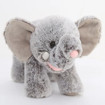 Vāvere, pelēkā, brūnā plīša rotaļlieta zilonis lelle mockanimaldoll, lai izspēles dzīvnieku lelle dzimšanas dienas dāvanu meitenītei