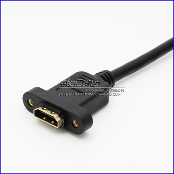 1 metrs HDMI pagarinājumu var noteikt HDMI vīriešu, sieviešu pagarinātāju ar skrūvju caurumu versija 1.4 ar ausīm