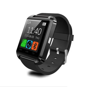 Bluetooth Skatīties U8 Smart Watch Pulkstenis Smartwatch Digitālo Sporta Pulksteņi Apple IOS Android Tālrunis Valkājamas Elektronisko