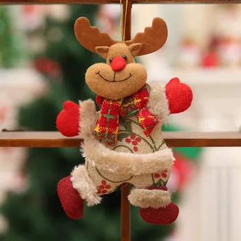 Ir 2021. Laimīgu Jauno Gadu, Ziemassvētku Rotājumi DIY Xmas Dāvanas Santa Claus, Sniegavīrs Koka Kulons Lelle Pakārt Rotājumi Mājās Noel Natal