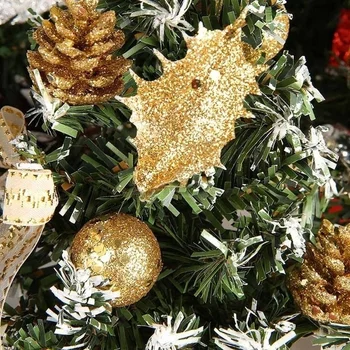 Ziemassvētku Eglīte Maza Izmēra Mākslīgo Koku ar Rotājumi Ziemassvētku Izturīgs Atkārtoti Portatīvie Mini Ziemassvētku Rotājumi