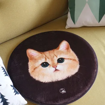 Laipni grīdas paklāji karikatūra spilvenu gudrs kaķis sejas iespiesti paklāji soormats virtuves, vannas istaba, dzīvojamā istaba snti-slip pad tapete