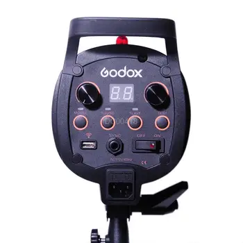 Godox QT-400 400W Augstas Flash Ilgums 1/5000s AC200-240V Studio Strobe Gaismas