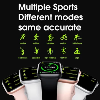 W26 Smart Skatīties, Sērija 6 - 44mm - Bluetooth Zvanu, Rotējošās Digitālo Vainagu sirdsdarbība Sports Tracker Par Huawei Android, Ios Tālruni
