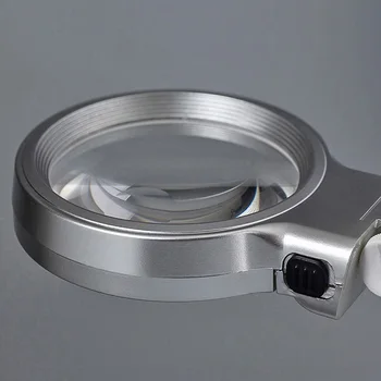 Metināšanas Palīdzīgās Rokas Lupa Ar LED Gaismas Izgaismotas Palielināmo Stiklu 3X 4.5 X Lodēšanas Optiskās Brilles, Kontaktlēcas Lupa