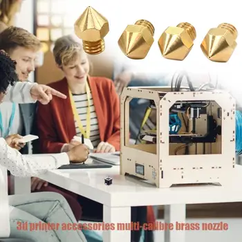 3D Printera Sprauslu Vītņu Misiņa 0.2 mm, 0,3 mm 0,4 mm 0.5 mm 0.6 mm, 1,75 mm Pavedienu 3D Printeri Makebot Daļas