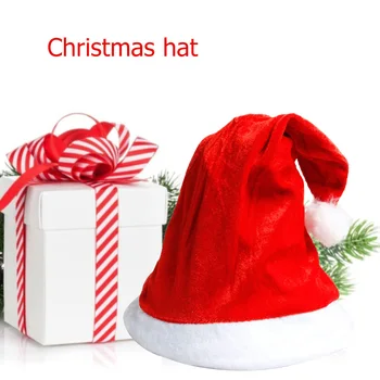 1pc Zelta Samta Santa Claus Klp Hairball Ziemassvētku Cepuri Mati Bumbu Pieaugušo Puses Klp Festivāls Puse Tērpu Piederumi Dāvanas