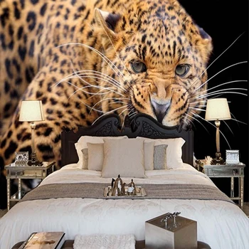 Personalizētu Pielāgojumu 3D Stereo Dzīvnieku Tiger Foto Tapetes Dzīvojamā Istabā, Guļamistabā, 3D, Ainavas Dizains, Sienu Papel De Parede