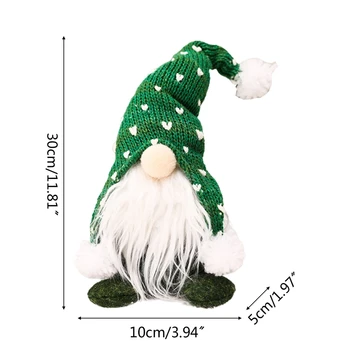 Roku Darbs Ziemassvētku Gnome Apdare Zviedrijas Figūriņas Sēž Ilgi, Cepuri Elf Doll