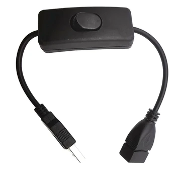 USB 2.0 Sieviešu un Vīriešu pagarinātāja Vads ar On/Off Slēdzis USB Ventilators Galda Lampas Dropshipping