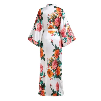 Kimono Kleita Līgava& Līgavas, Seksīga Vasaras Jauno Softy Gadījuma Ilgi, Kāzu Tērpu Liels Izmērs 3XL 4XL Jaunums Intīmas Apakšveļa