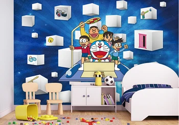 Pasūtījuma 3D gleznojumi,3 d karikatūra kaķis laika mašīna papel de parede,viesistaba, dīvāns, TV sienas bērniem, guļamistaba tapetes