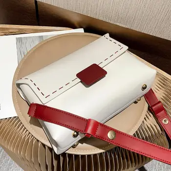 Kontrasta krāsu Atloks Crossbody soma 2020. gadam, Modes Jaunas Kvalitātes PU Ādas Sieviešu Dizainers Rokassomu Ceļojumu Plecu Messenger Bag