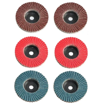 Dzirnavas Ziedlapiņu Diski Slīpēšanas Disks, Koka Abrazīvais Instruments, 75mm Uzstādīt 6pcs Slīpēšanas