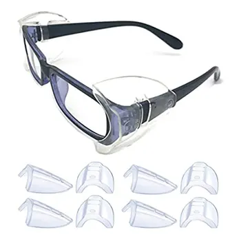 2 PairsTransparent Acu Brilles Sānu Vairogi Aizsardzības Spārniem Tuvredzība Brilles Pusē Lapas Anti-splash Brilles Ārējie