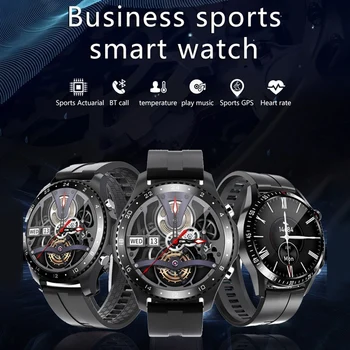 Smartwatch Vīriešiem Smart Skatīties Bluetooth Zvanu Ūdensizturīgs Sporta Fitnesa Rokassprādze Pulkstenis Apple Android