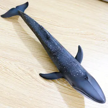 27*10*4.5 cm bērnu izziņas simulācijas jūras dzīvi, dzīvnieku rotaļlietas zilais valis modeļa rotaļlietu static apdare