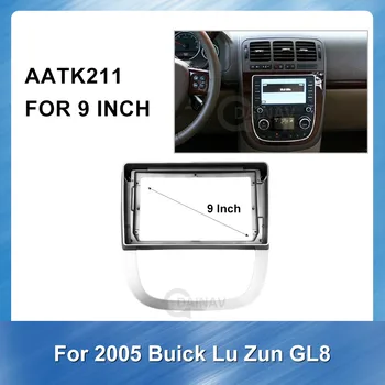 9inch Auto Radio Fascijas Rāmis Dash Paneļu par Buick Lu Zun GL8 2005 Vadītājs Vienību Auto Pielāgošanas Stereo, DVD Atskaņotājs Pielāgošanas Rāmis
