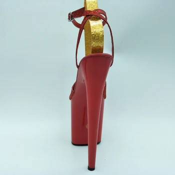 LAIJIANJINXIA Jaunu Modes sexy paillette kāzu kurpes 23cm ultrafine augstpapēžu kurpes 10 Cm Augsts Papēdis Sandales Platformas Kurpes