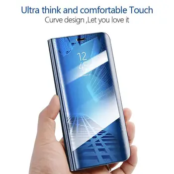 Smart Mirror Flip Case For Samsung S20, Ņemiet Vērā, 20 Ultra S20 S10 S8 S9 Plus Piezīme 9 8 10 Pro M11 M21 M31 M51 M30 M40 Vāka Turētājs