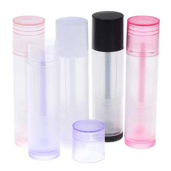 5gab/daudz 5ml Tukšs Lūpu Spīdums Pudele Cap DIY Plastmasas Lipgloss Caurules Skaistumkopšanas Kosmētikas Iepakojuma, Konteinera Vairumtirdzniecība