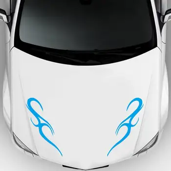 180CM PVC Tauriņš Liesmas Totem Modelis Auto, Uzlīmes, Uzlīmes Personības Auto Sacīkšu Vidukļa Līniju Mudguard Sānu Ķermeņa Uzlīmes