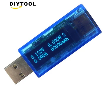 Usb тестер USB Testeri OLED Mobilo Akumulatoru Testeris Strāvas Detektora Strāvas Spriegums Strāvas Mērītāja USB Lādētāju Ārsts