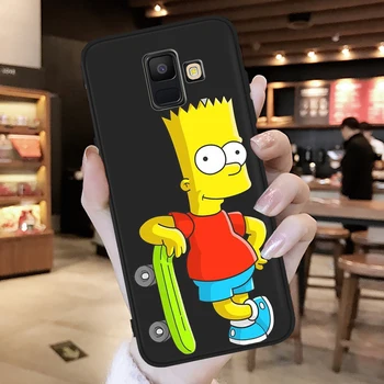 Homer J Simpson Smieklīgi Bart Karikatūra par Samsung Galaxy A3 A5 A6 A7 A8 A9 A10 A30 A40 A50 A90 J3 J4 J5 J6 J7 J8 Plus segtu būtiska