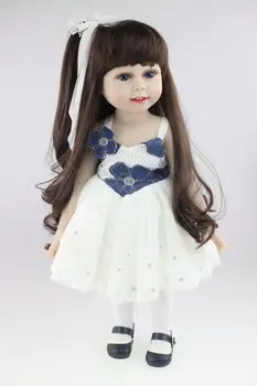 Amerikāņu princese lelle atdzimis jaunā dzimis bērnu lelles 18 Cm/45 cm, pilns vinila ķermeņa meitene bonecas Rotaļlietas Bērniem