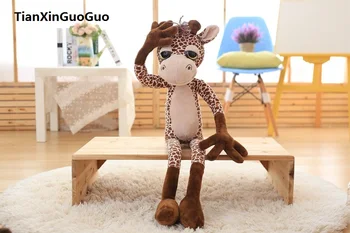Liela 80cm jauki džungļu žirafe mīksta plīša rotaļlieta mest spilvens rotaļlietu dzimšanas dienas dāvanu h0815
