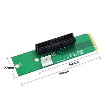 CHIPAL PCI-E 4X 1X, lai NGFF M. 2 Pārsūtīt Kartes M2 M Taustiņu, lai PCIe X4 X1 Adapter PCIe 1X, lai 16X Stāvvadu Karti BTC LTC ETH Ieguves