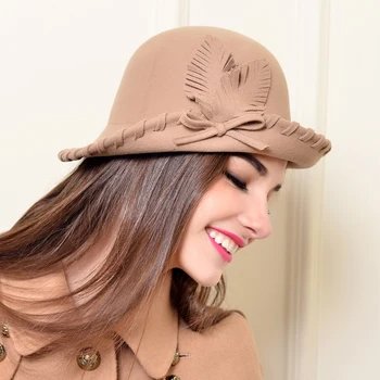 Pavasara Rudens Ziemas Dāmas Fedoras Cepure Sievietēm, Korejiešu Siltas Vilnas Britu Vintage Cepures Gadījuma Sieviešu Modes Noble Retro Klp H6759