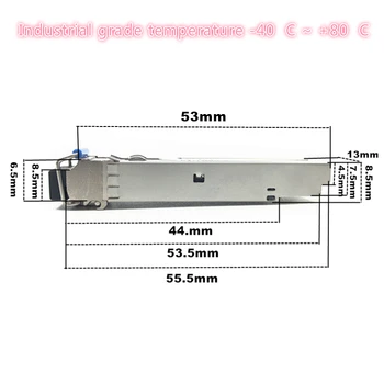 LC SFP optisko Šķiedru modulis Rūpniecības grade -40~+80 Grādiem 1.25G20/40/80 KM 1310/1490/1550nm Vienu-VM saderīgu optiskais modulis