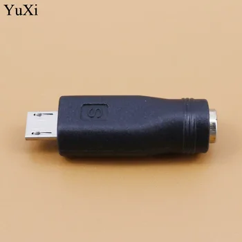 YuXi 5.5*2.1 Micro USB Ligzda Micro USB Pārveidotājs 5Pin LĪDZSTRĀVAS Lādētājs Adapteris Savienotājs Klēpjdatoru/Tablete/Mobilais Tālrunis