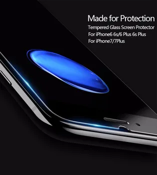 Iphone 6 7 Rūdīta stikla ekrāna aizsargs 6s super cietība aizsargājošu plēvi, lai iphone6 s ipone 6, i phone6 plus filmu